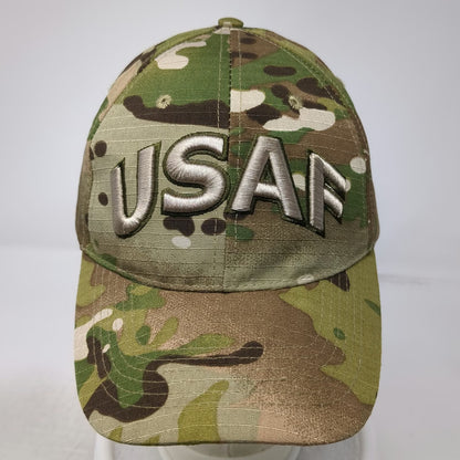 Eagle Crest USAF Green Brown Baseball Cap One Size Strapback Hat Embroidery