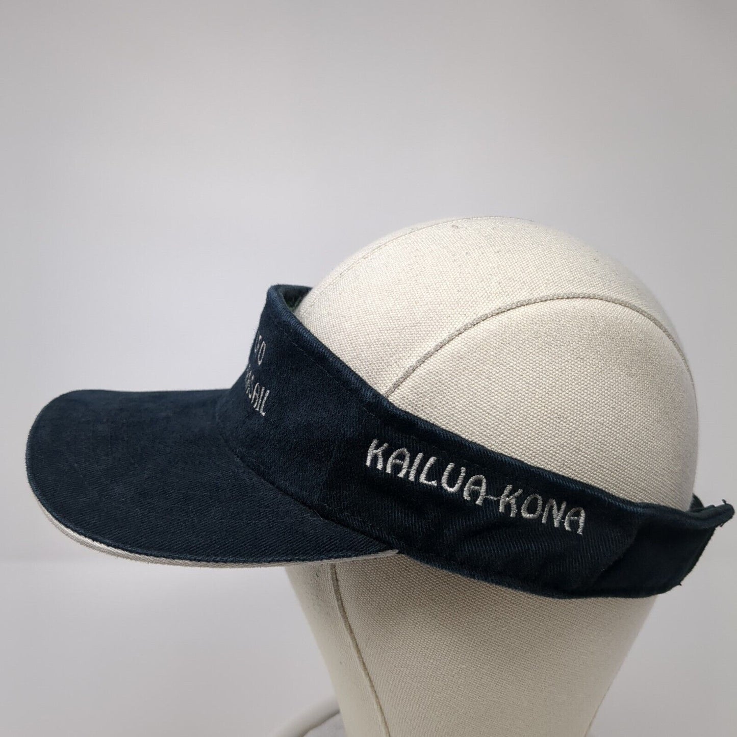 UFO Parasail Strapback Sun Visor Hat Black One Size Adjustable Magic