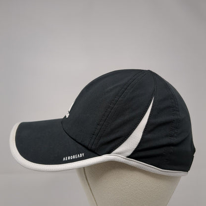 Adidas Aeroready Strapback Hat Black One Size 3 Stripes White Trim