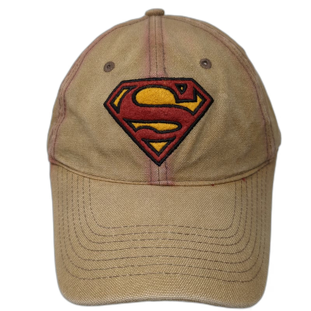 Anima Superman Baseball Cap Brown One Size Strapback DC Comics Embroidered Hat