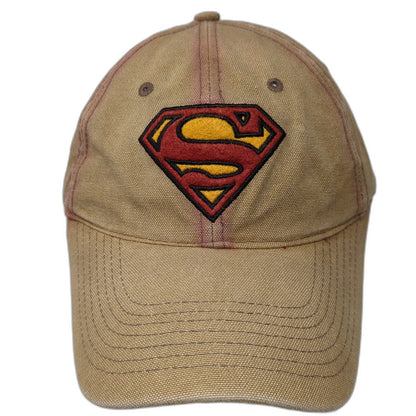 Anima Superman Baseball Cap Brown One Size Strapback DC Comics Embroidered Hat