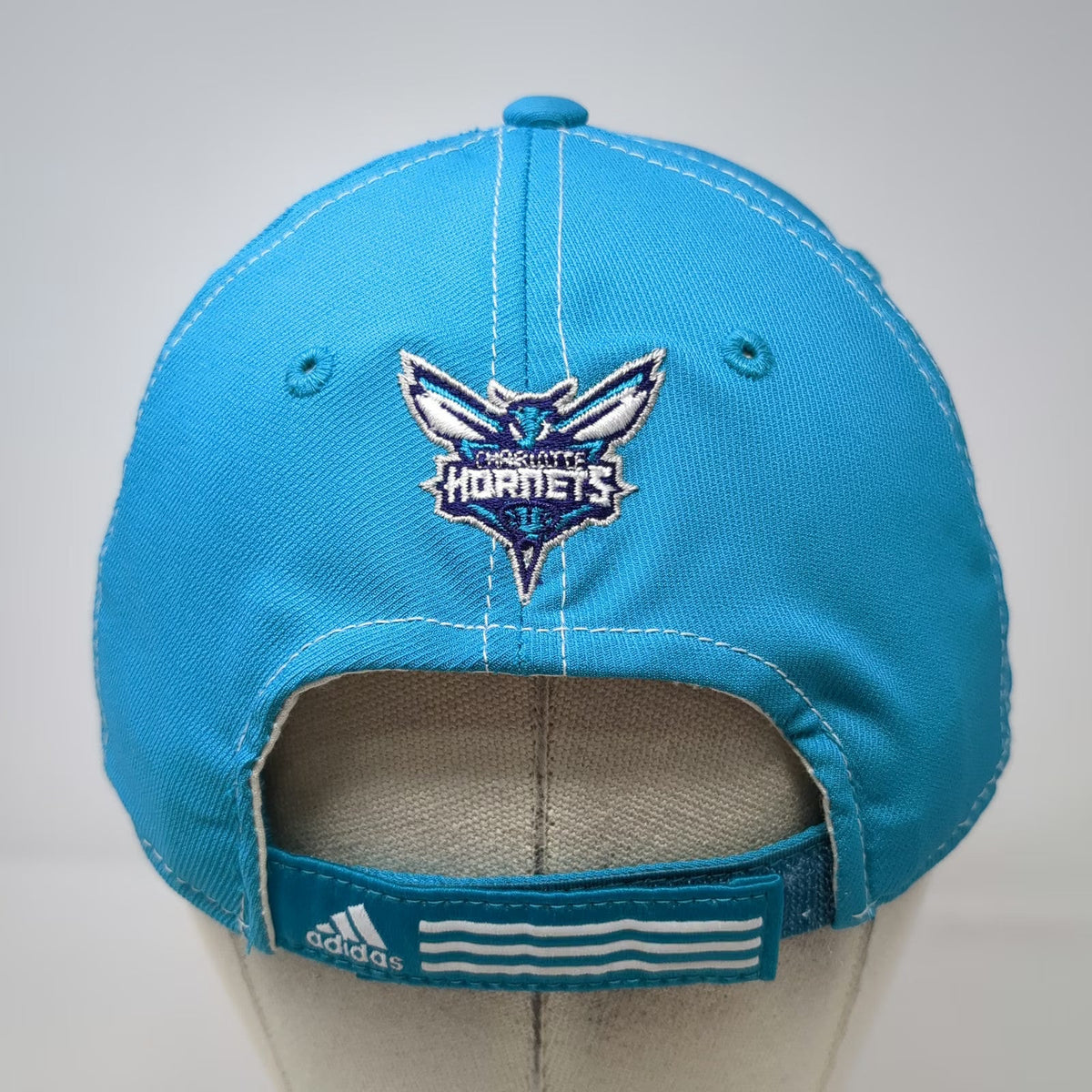 Adidas Charlotte Hornets NBA Blue White One Size Cap Strapback Underbill Hat