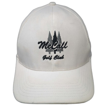 Levelwear Baseball Cap White M McCall Golf Club Performance Stretch Hat