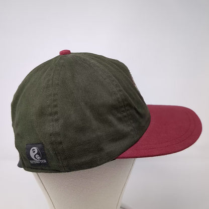 Second Skin Ellicottville Ski New York Cotton Cap Green Red OS Hat Union Made