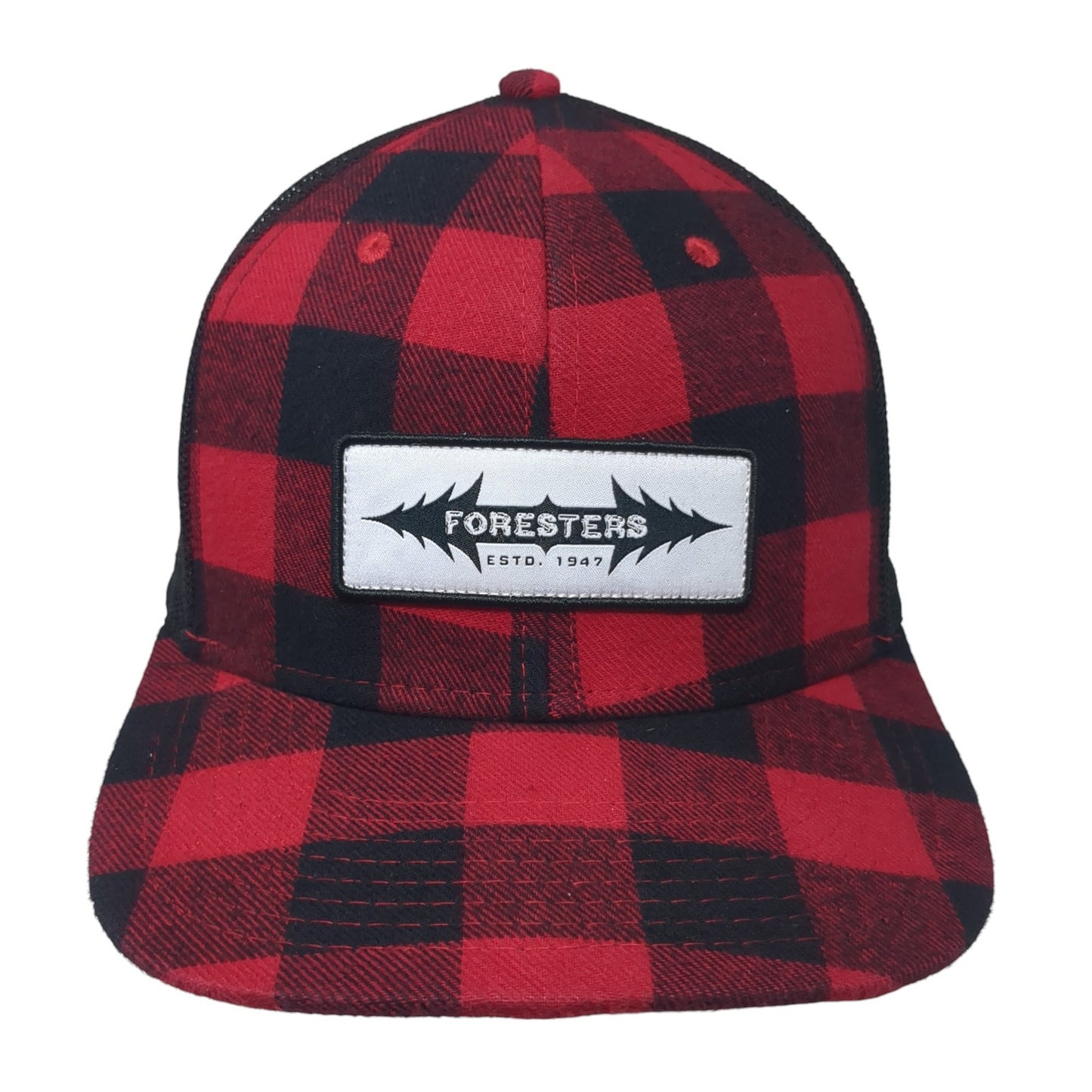 Foresters Estd. 1947 Snapback Trucker Hat Multicolor OS Mesh Back Check Pukka