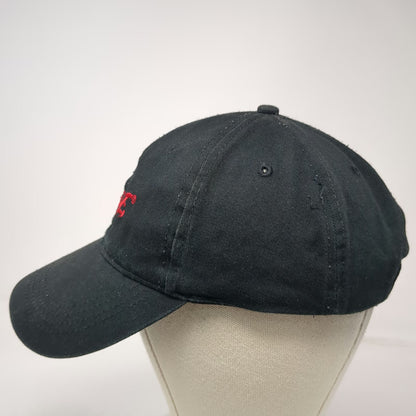 DARE Baseball Cap Black One Size Strapback Embroidered Red Logo Cotton Hat