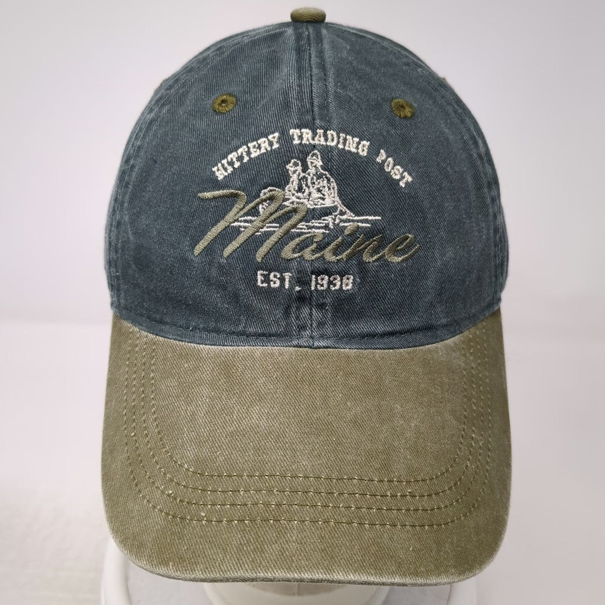Ouray Baseball Cap Green Blue One Size Kittery Trading Post Maine Strapback hat