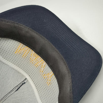 US Navy Snapback Blue OS Trucker Structured Made in USA Embroidered Hat