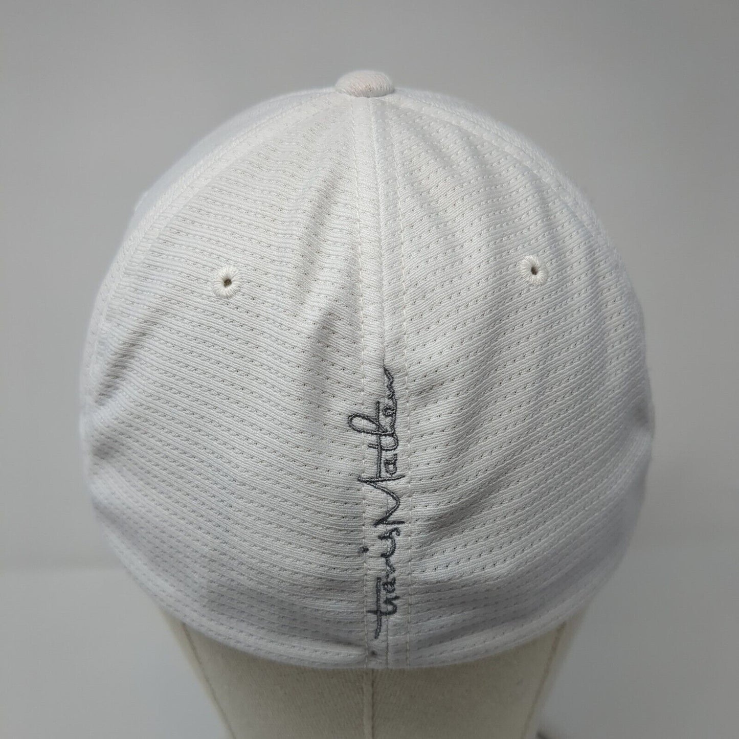 Lima One Capital Fitted Hat White L/XL Flexfit Embroidered Travis Matthew