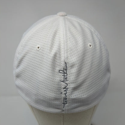 Lima One Capital Fitted Hat White L/XL Flexfit Embroidered Travis Matthew