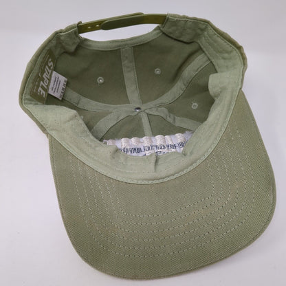 Staple The World Over Snapback Hat Green One Size Adjustable Embroidered Cotton