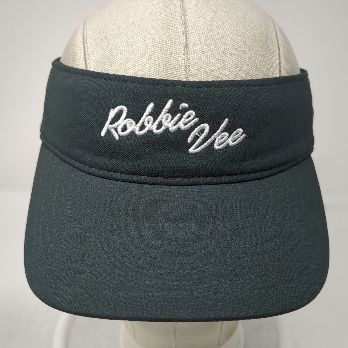 Nike Visor Black One Size Robbie Vee Embroidery Dri-FIT Adjustable Strapback Hat