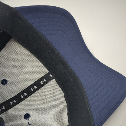 Under Armour Golf Fitted Hat Solid Blue XL Embroidered Logo Vent Holes
