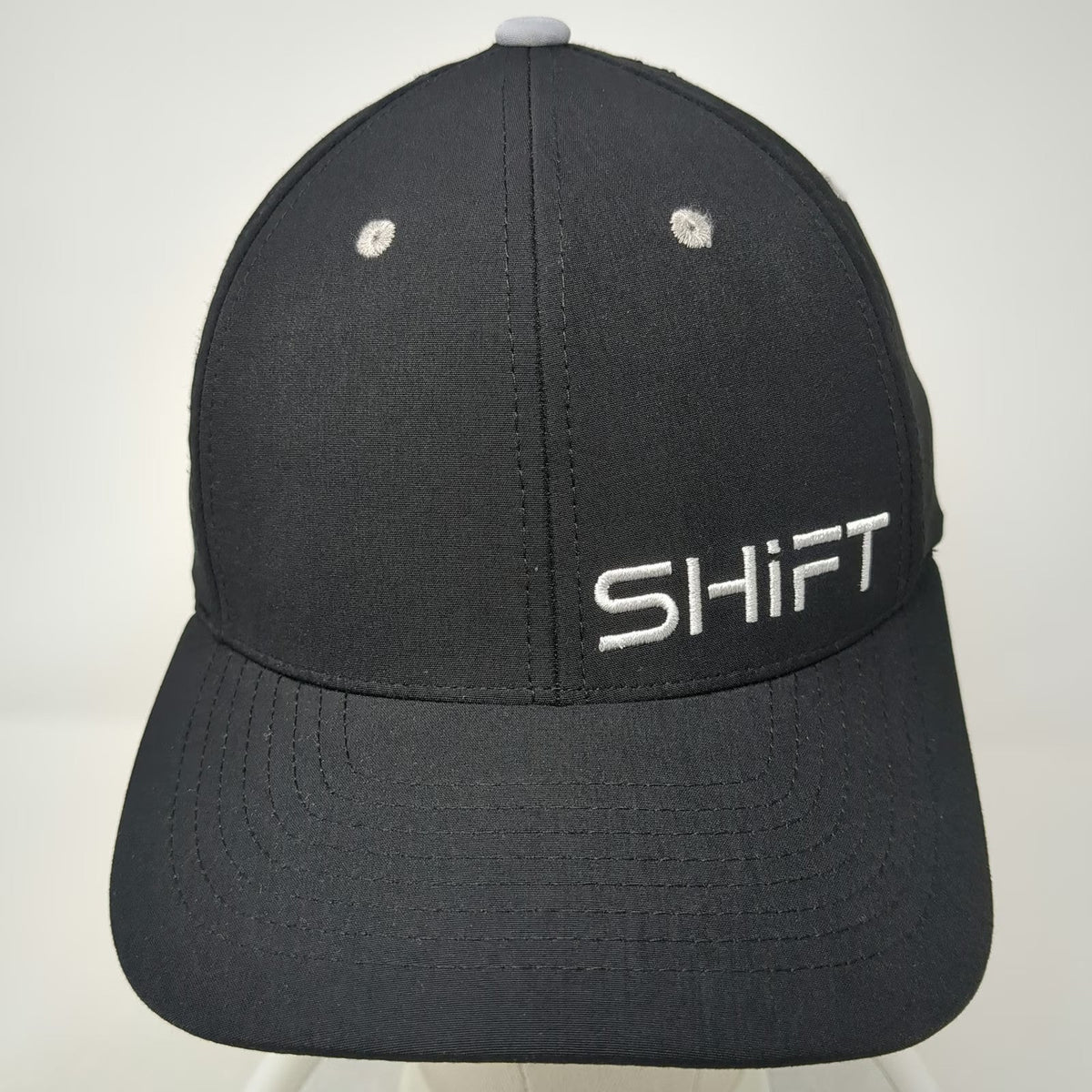 Snapback Black One Size SHIFT Embroidered Logo Structured Baseball Cap Hat