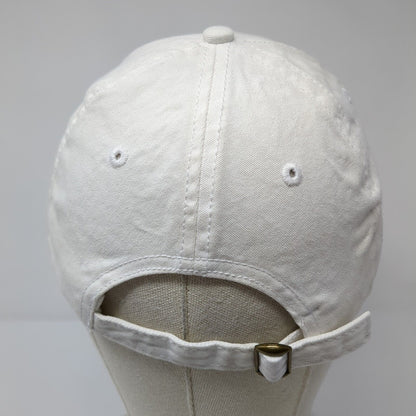 Unbranded Slideback Hat White One Size Adjustable Solid Blank 6 Panel