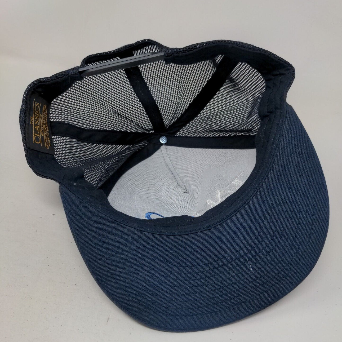 Tamco Snapback Trucker Hat Blue OS Adjustable Embroidered Mesh Back Yupoong