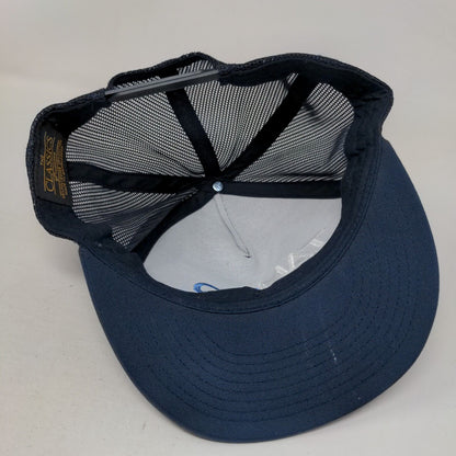 Tamco Snapback Trucker Hat Blue OS Adjustable Embroidered Mesh Back Yupoong
