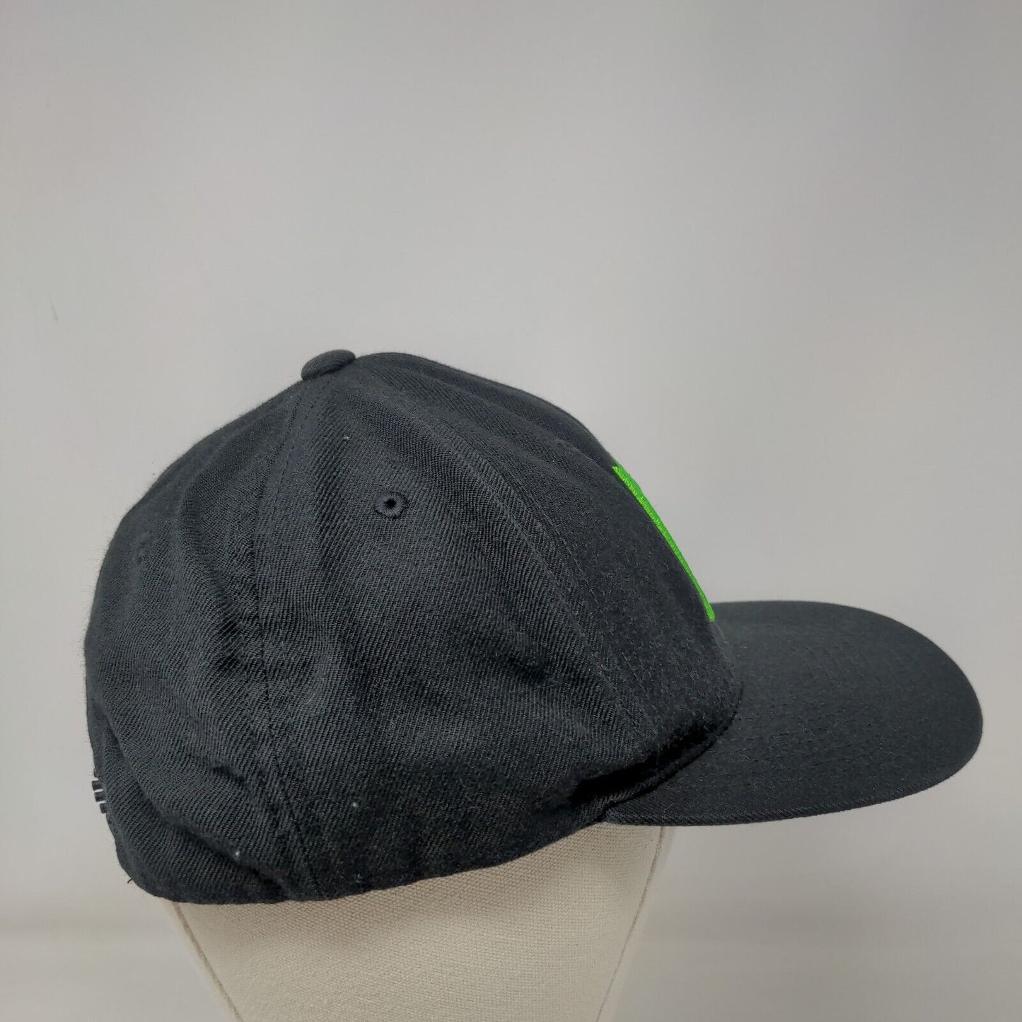PG Snapback Hat Black One Size Adjustable Embroidered The Classics Yupoong
