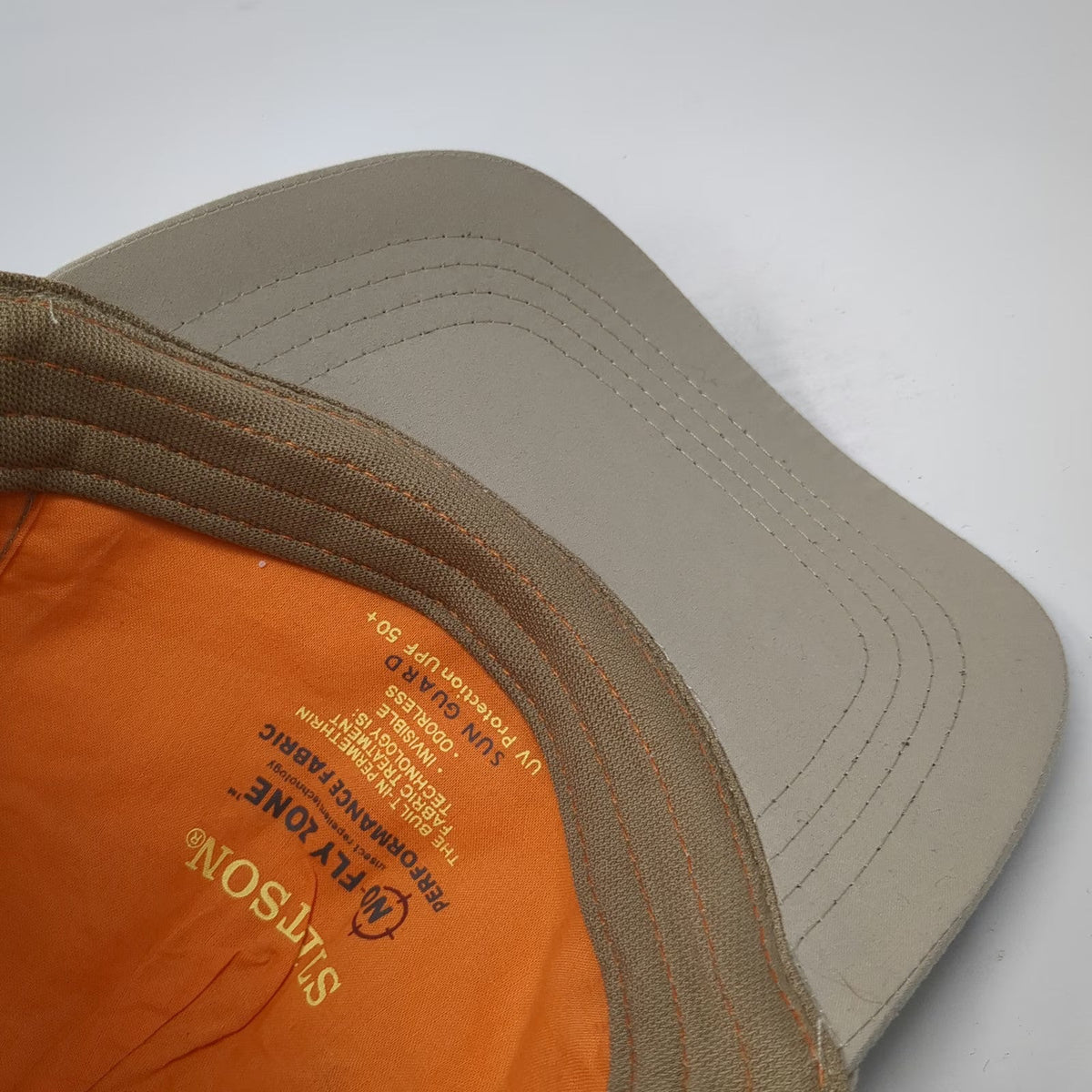 Stetson Baseball Cap Beige OSFM No Fly Zone Insect Repellent Sun Guard UPF 50