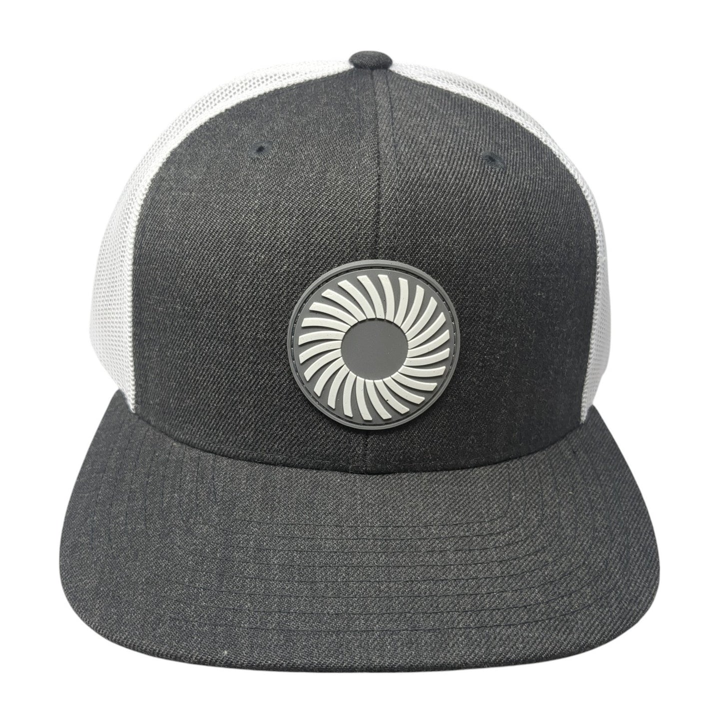 Unbranded Snapback Trucker Hat Gray One Size Adjustable Mesh Back 6 Panel