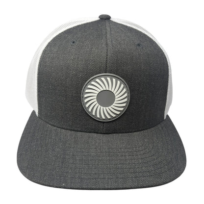 Unbranded Snapback Trucker Hat Gray One Size Adjustable Mesh Back 6 Panel