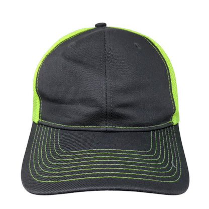 Port Authority Men's Snapback Mesh Back Hat Gray Green Black 100% Cotton