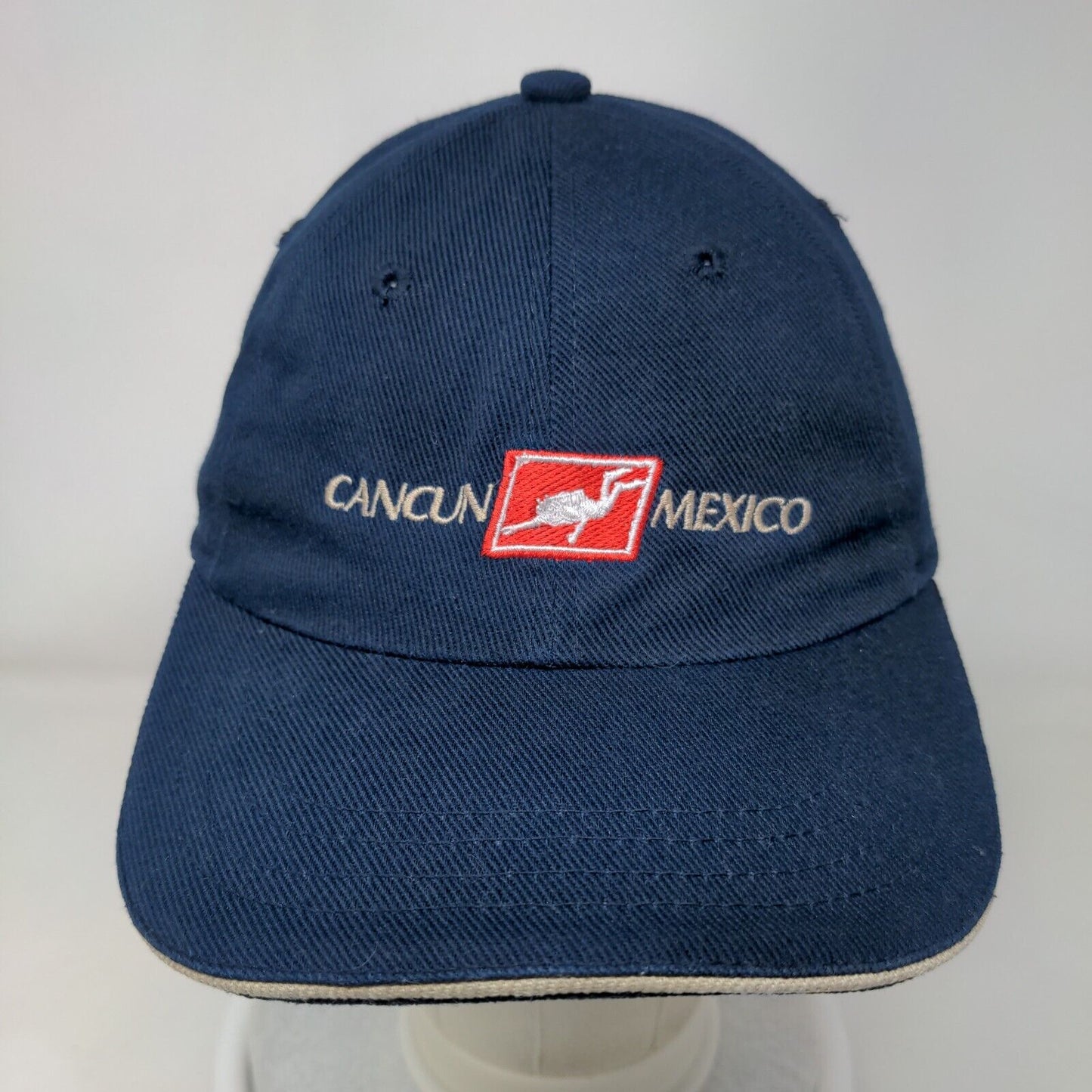 Cancun Mexico Slideback Hat Blue One Size Adjustable Embroidered 6 Panel AG