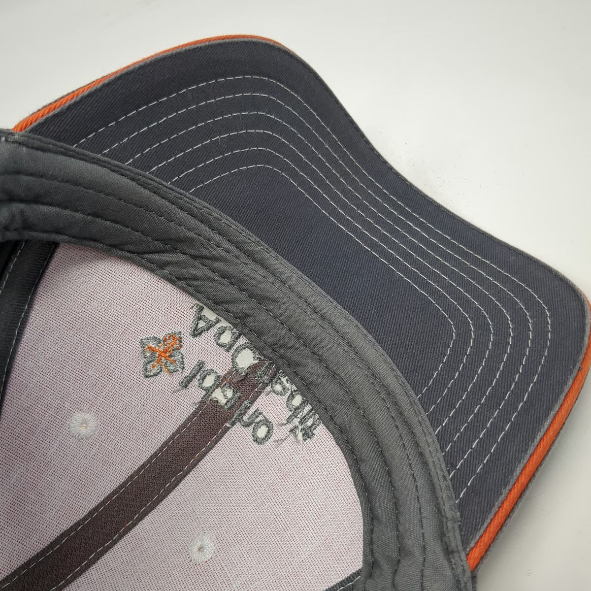Legend Baseball Cap Orange Gray One Size Idaho AgCredit Slideback Hat Cotton