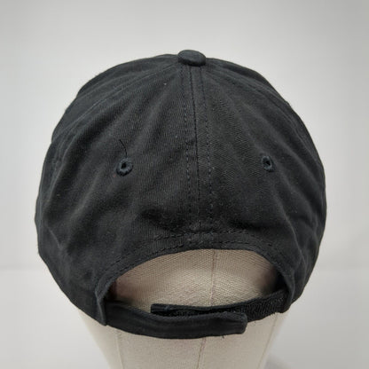 St. Augustine Strapback Hat Black One Size Adjustable Embroidered 6 Panel Sherry