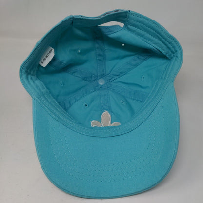 NOLA New Orleans Strapback Hat Blue One Size Adjustable Embroidered 6 Panel