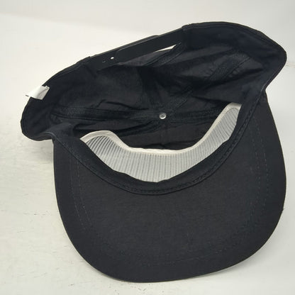Victor Logo 5 Panel Hat Black One Size Nylon Snapback Sunset Graphic Embroidered