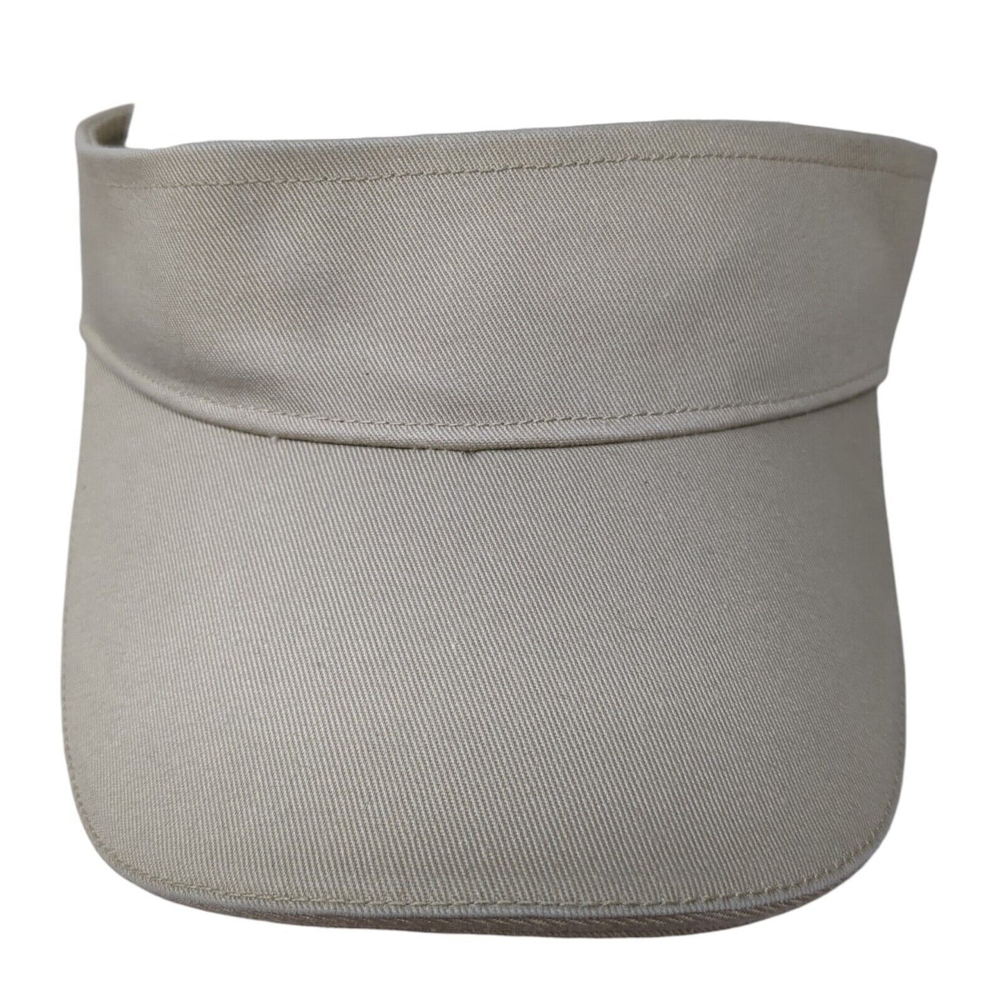 Unbranded Strapback Sun Visor Hat Tan One Size Adjustable Lightweight Blank