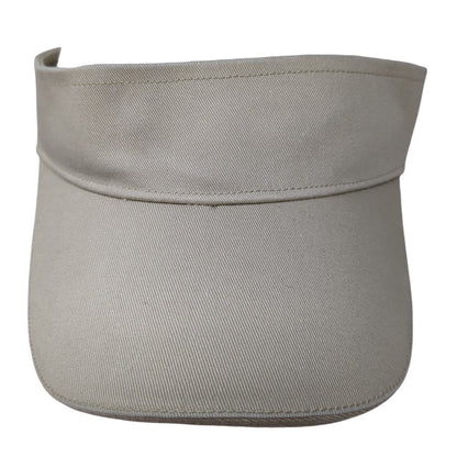 Unbranded Strapback Sun Visor Hat Tan One Size Adjustable Lightweight Blank