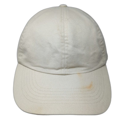 Uniqlo Baseball Cap Beige One Size Slideback Hat 6 Panel Plain Adjustable