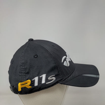 TaylorMade R11S Strapback Hat Black OSFA Adjustable Embroidered