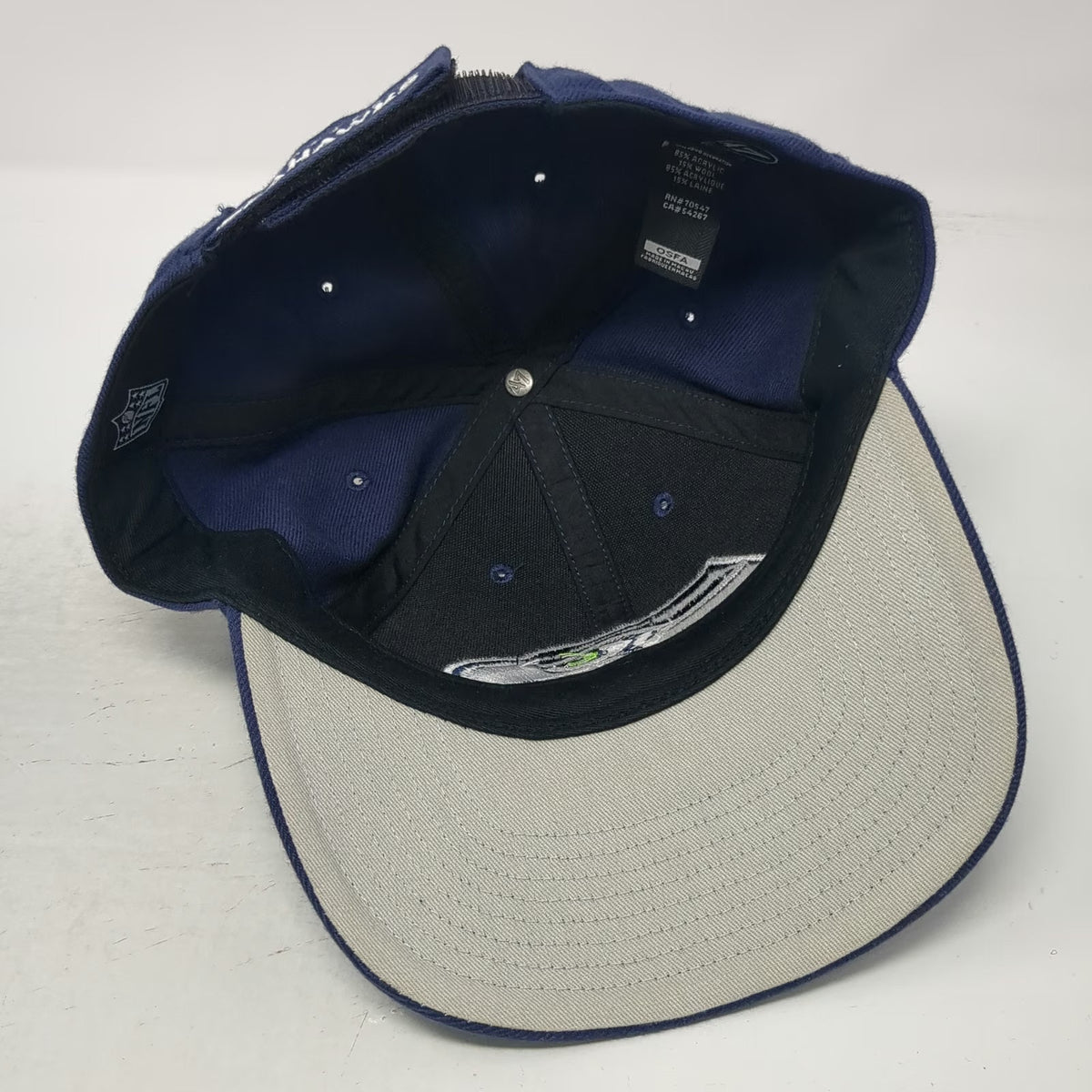 Seattle Seahawks NFL '47 Blue One Size Baseball Cap Strapback Embroidered Hat