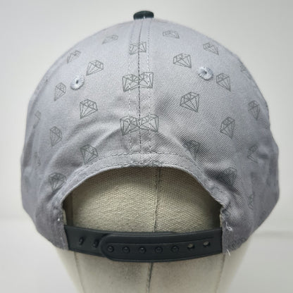 Darden Snapback Black Gray OSFM Diamond Club 2023 Rubber Patch Logo Print Hat