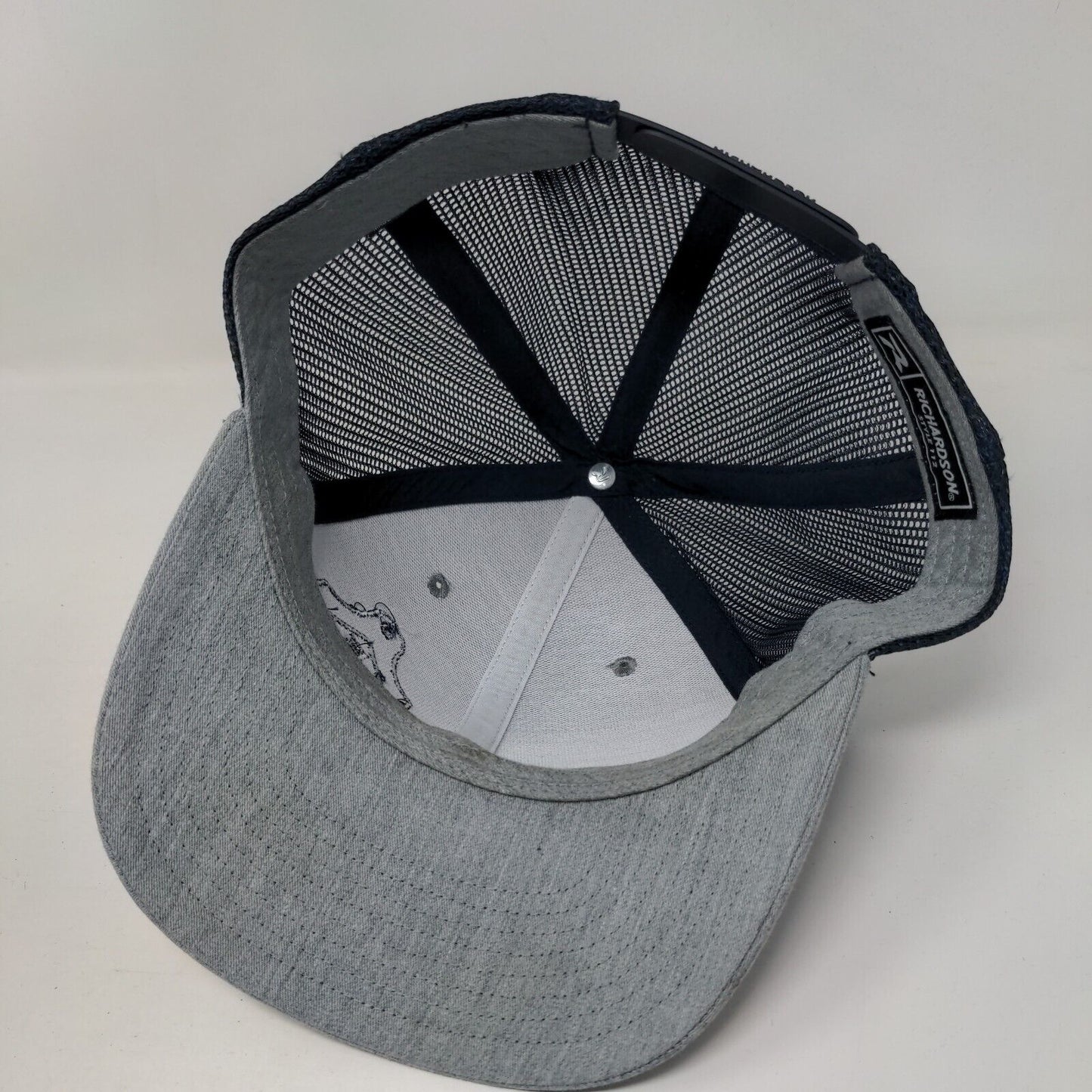 Richardson Snapback Trucker Hat Multi One Size Embroidered Colorblock