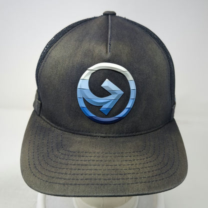 G/FORE Trucker Hat Blue One Size Mesh Back Snapback Circle Logo Gradient Pins