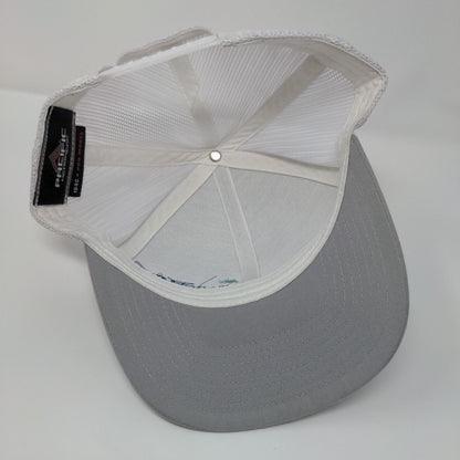 Meadow View Snapback Trucker Hat Gray One Size Mesh Back Embroidered