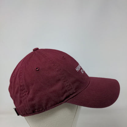 Higgins Lake Boat Club Slideback Hat Red M/L Embroidered Richardson