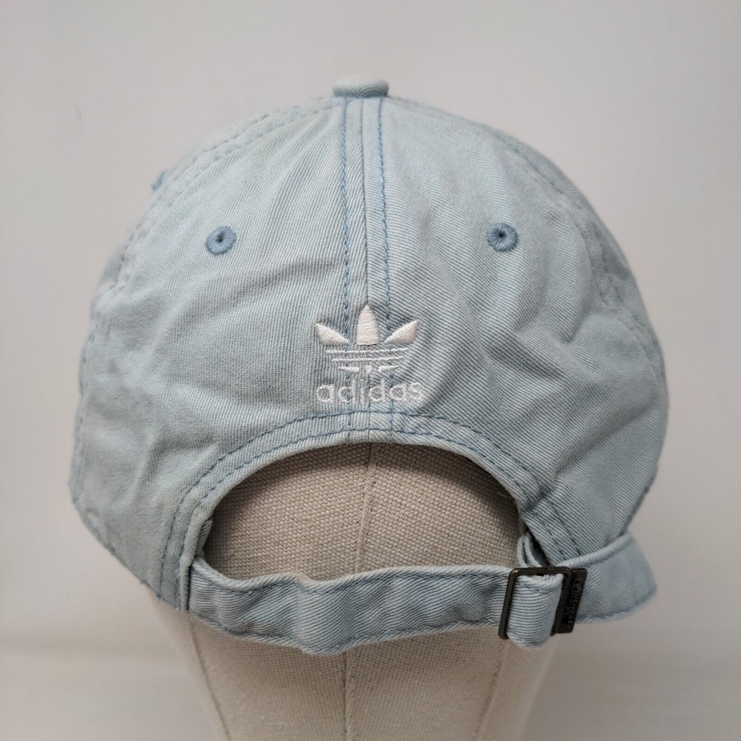 Adidas Slideback Hat Blue OSFM Adjustable Embroidered Vented Holes 6 Panel