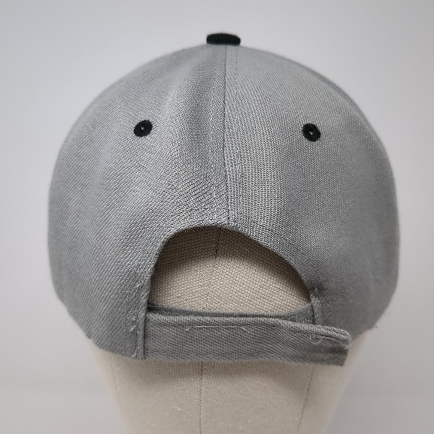 T-Bones Guns Strapback Hat Gray One Size Adjustable Colorblock Outdoor