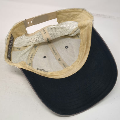 Simms Trucker Hat Gray One Size Mesh Back Fish Patch Snapback Fishing Outdoors