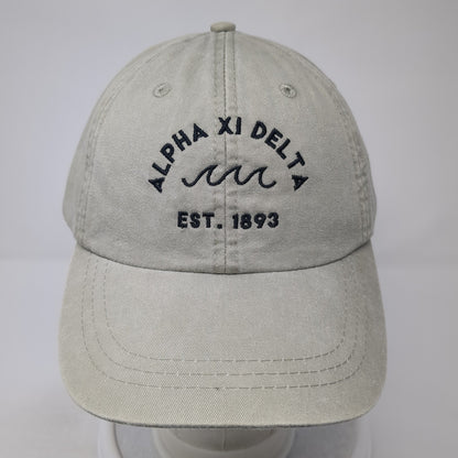 Alpha Xi Delta Est 1893 Slideback Baseball Cap Brown One Size Adjustable Adams