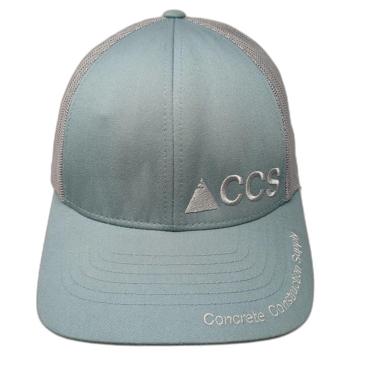 Concrete Construction Supply Blue One Size Trucker Hat Snapback Mesh Logo Rebar
