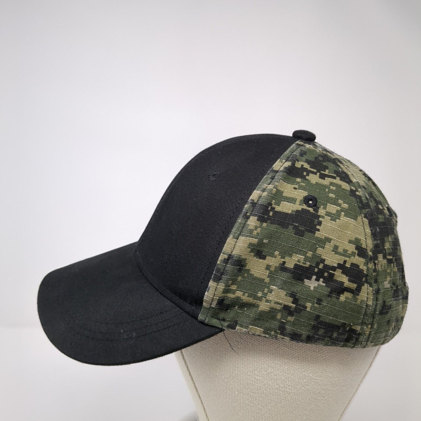 Pugs Strapback Hat Digital Camo One Size Adjustable Blank 6 Panel