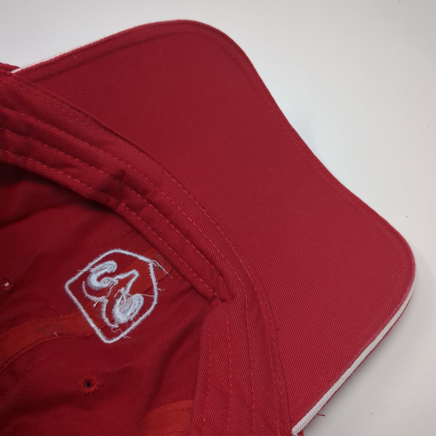 Dodge Ram Logo Strapback Hat Red One Size Adjustable Chase Authentics