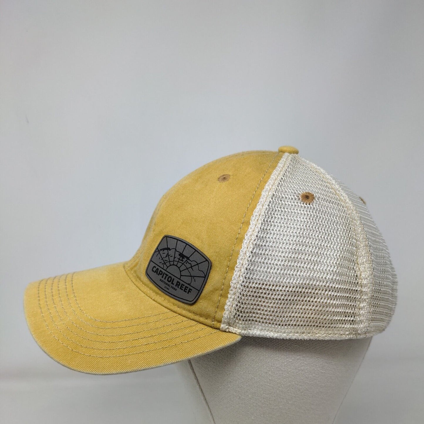 Capitol Reef National Park Utah Snapback Trucker Hat Tan OS Mesh Back Legacy