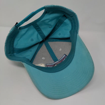 Patagonia Snapback Hat Blue Large Adjustable Embroidered Vented Holes 6 Panel